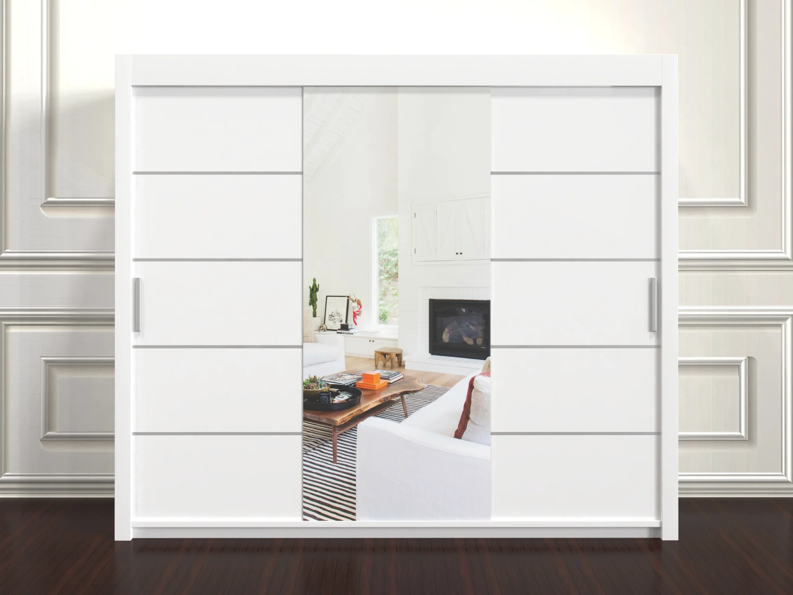 Lyon 3 Door Wardrobe 250cm – Huge Modern Storage with Shelves & Rails