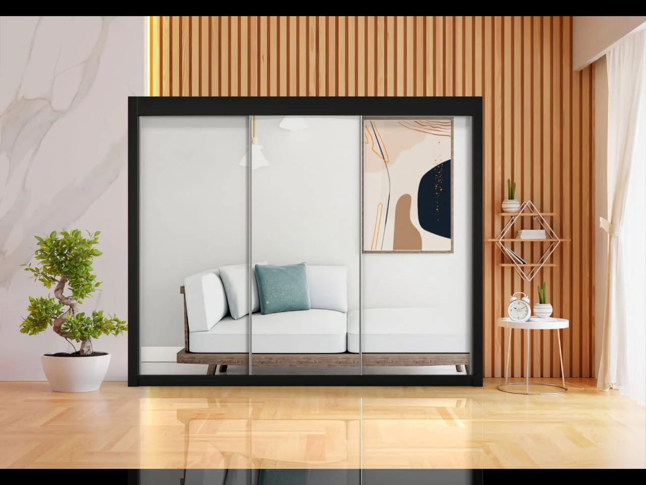 Milan_3_Door_Black_Wordrobe