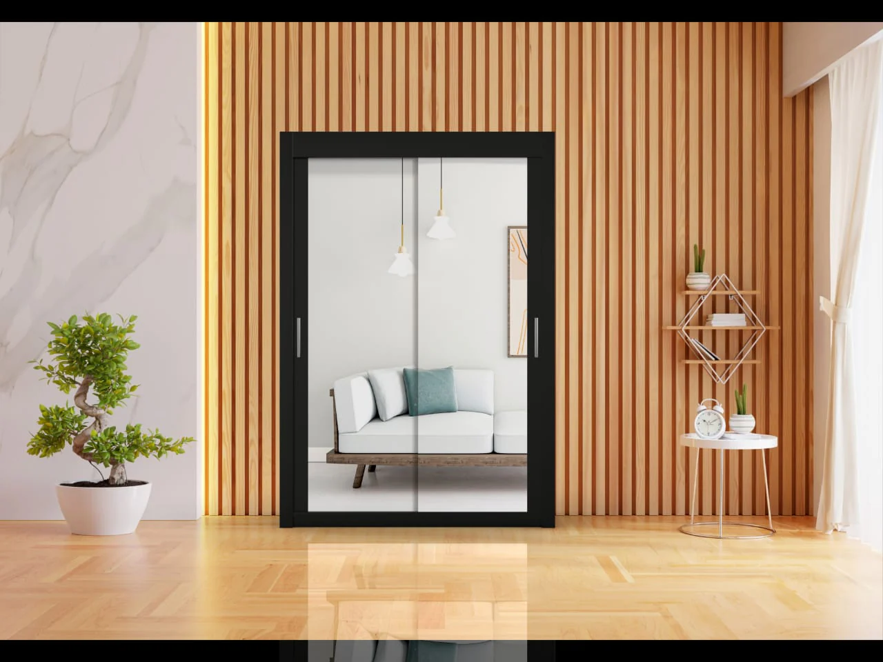 Milan_B_ack_Wordrobe_150cm
