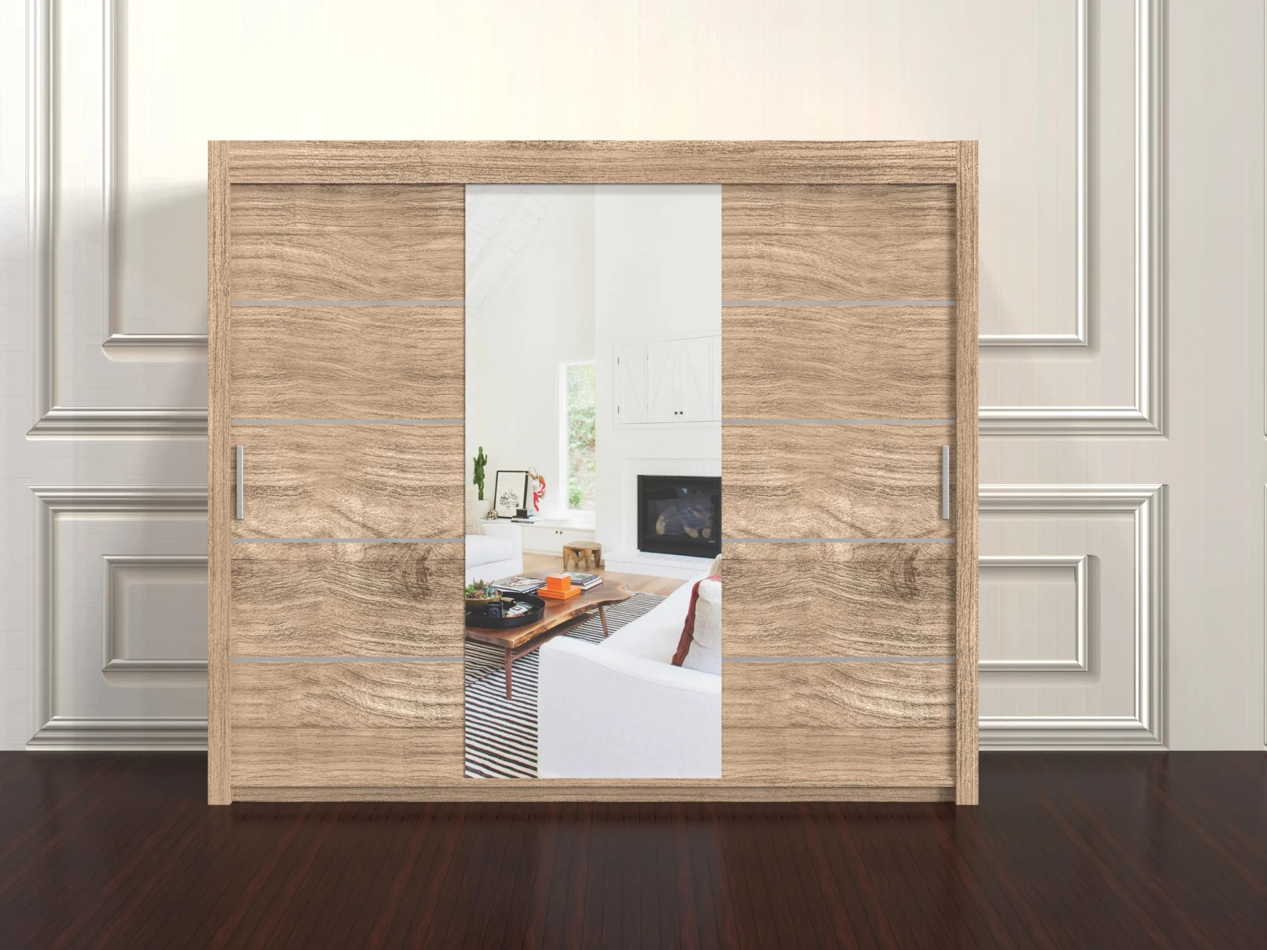 Lyon 3 Door Wardrobe 250cm – Huge Modern Storage with Shelves & Rails
