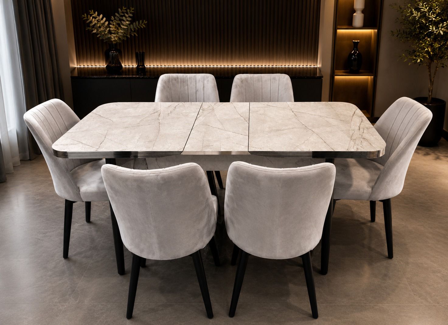 6 chairs dinning table