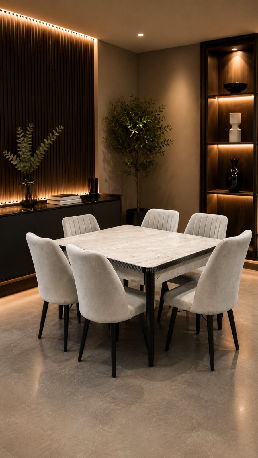 6 chairs dinning table